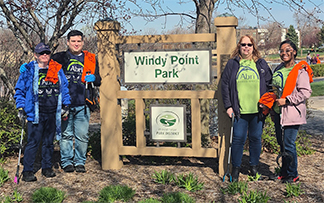 Woodridge Clean Up the Park Team Photo
